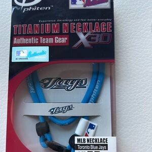 Blue Jays Phi ten Titanium Necklace X30 - Blue
